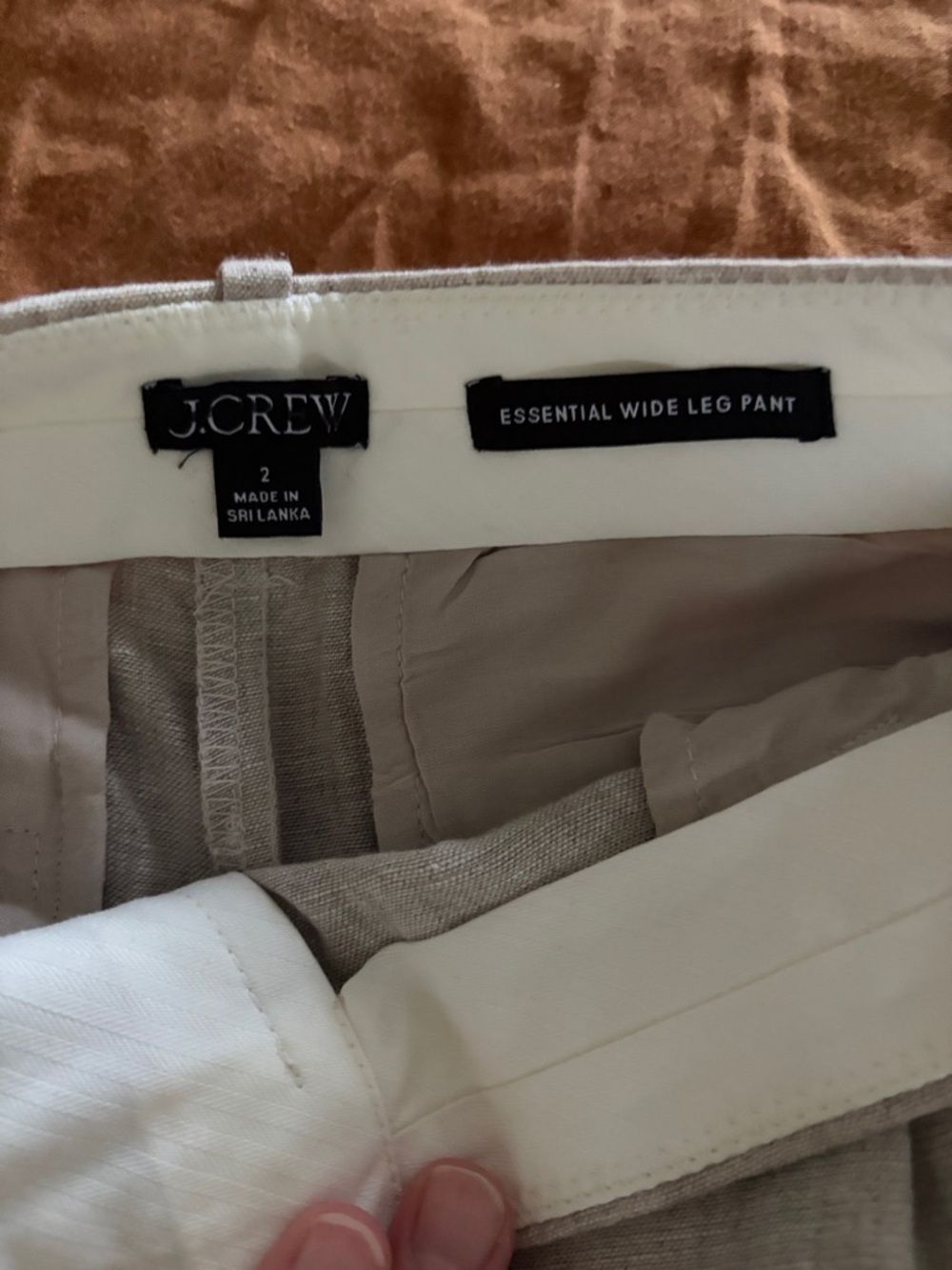 J. Crew Cream Wide Leg Pants - Picture 13 of 13